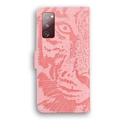 For Samsung Galaxy S20 FE / S20 FE 5G / S20 Lite Tiger Embossing Pattern Horizontal Flip Leather Case with Holder & Card Slots & Wallet(Pink) - Galaxy S20 FE Cases by NILLKIN | Online Shopping UK | buy2fix