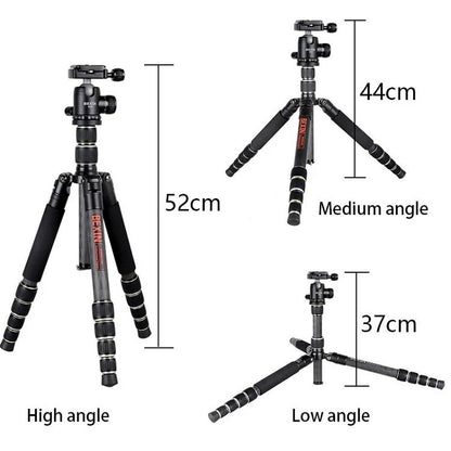 BEXIN BX255C K30 Portable Carbon Fiber Tripod for Camera Dslr - Tripods by BEXIN | Online Shopping UK | buy2fix