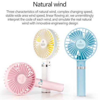 S2 Portable Foldable Handheld Electric Fan, with 3 Speed Control & Night Light (Pink) - Electric Fans by buy2fix | Online Shopping UK | buy2fix