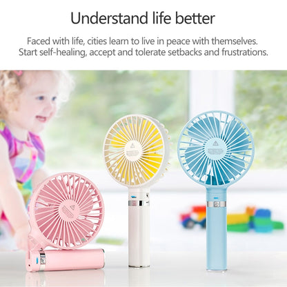 S2 Portable Foldable Handheld Electric Fan, with 3 Speed Control & Night Light (Pink) - Electric Fans by buy2fix | Online Shopping UK | buy2fix