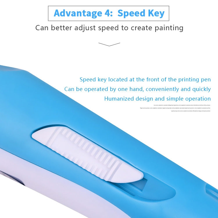 Hand-held 3D Printing Pen, AU Plug (Blue) - Consumer Electronics by buy2fix | Online Shopping UK | buy2fix