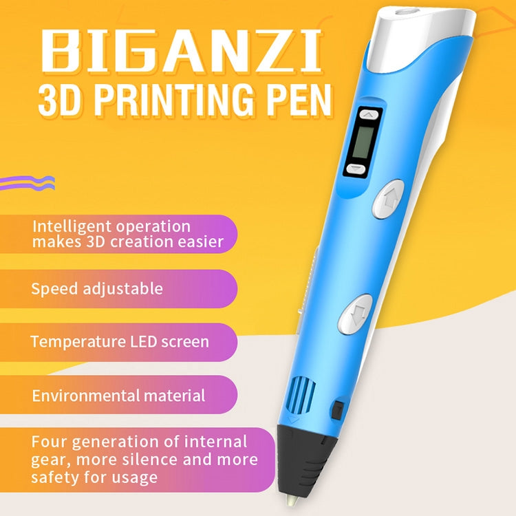 Hand-held 3D Printing Pen, USB Plug(Blue) - Consumer Electronics by buy2fix | Online Shopping UK | buy2fix
