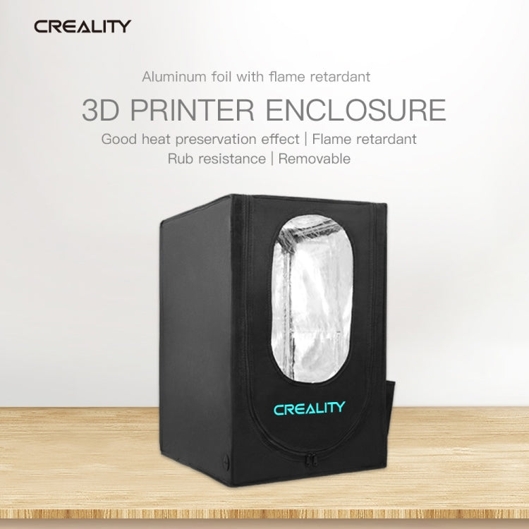 Creality 3D Printer Flame Retardant Aluminum Foil Cloth Protective Cover for Ender-3, Medium Size: 72x76x65cm - Parts by Creality | Online Shopping UK | buy2fix