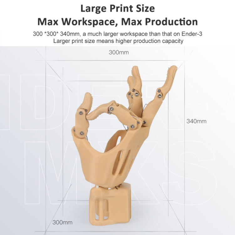 CREALITY Ender-3 Max Smart Sensor Dual Cooling Fans DIY 3D Printer, Print Size : 30 x 30 x 34cm, UK Plug - 3D Printer by Creality | Online Shopping UK | buy2fix