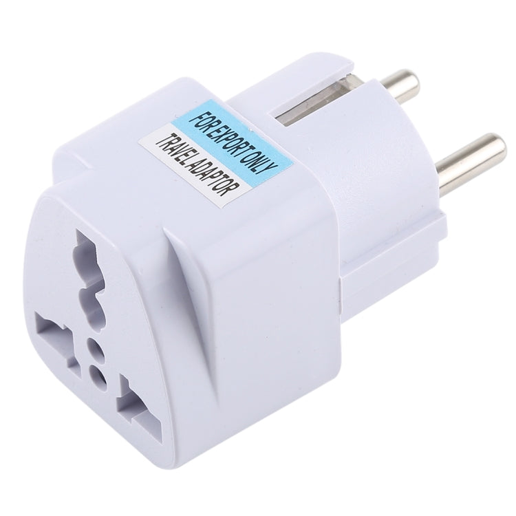 Portable Universal UK Plug to EU Plug Power Socket Travel Charger Adapter with Fuse - Consumer Electronics by buy2fix | Online Shopping UK | buy2fix