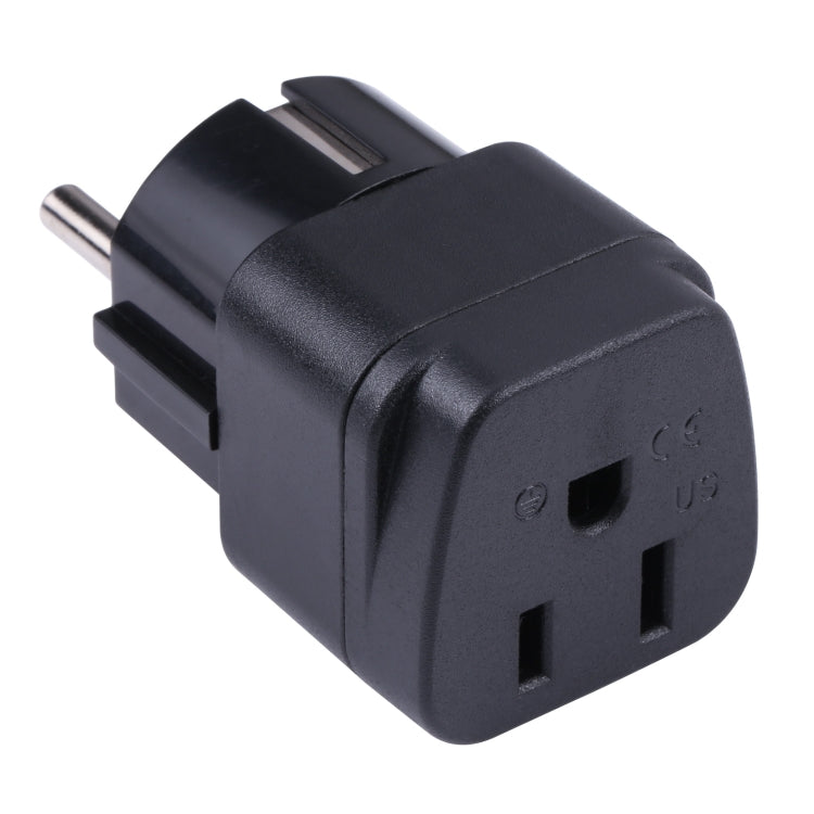 Portable Three-hole US to EU Plug Socket Power Adapter - Consumer Electronics by buy2fix | Online Shopping UK | buy2fix