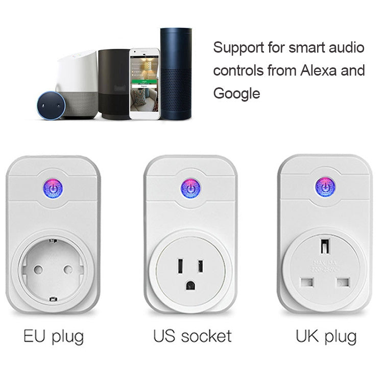 SWA1 10A Home Automation Wireless Smart WiFi Socket, Support Smartphone Remote Control & Timing Switch & Alexa & Google Home - Consumer Electronics by buy2fix | Online Shopping UK | buy2fix