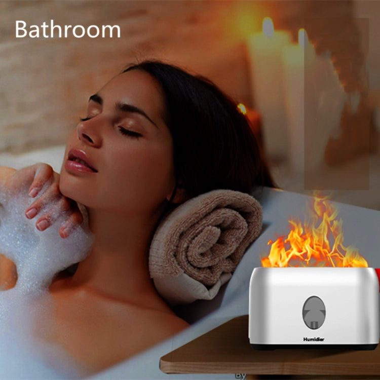 USB Simulation Flame Humidifier (White) - Home & Garden by buy2fix | Online Shopping UK | buy2fix
