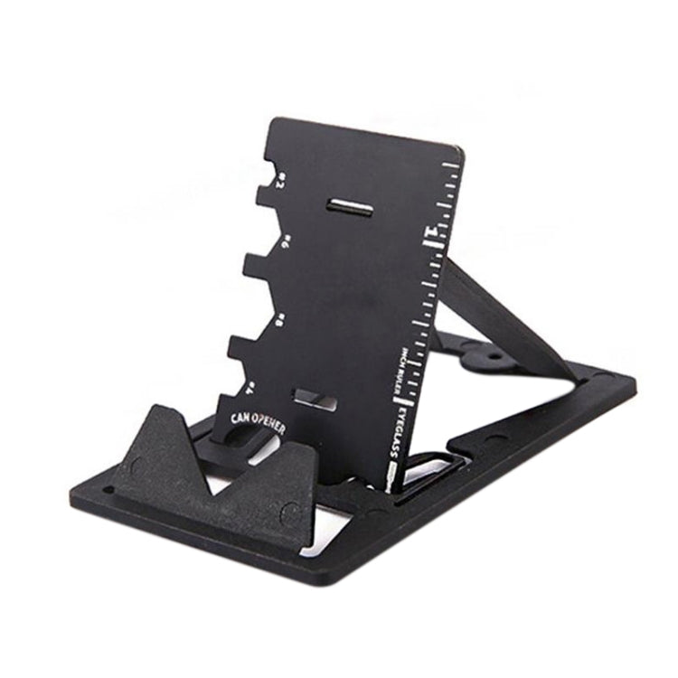 Multi-function Folding Stainless Steel Tool Card Bottle Opener Phone Holder - Desktop Holder by buy2fix | Online Shopping UK | buy2fix