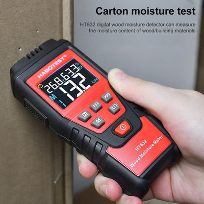 HABOTEST HT632 Portable Multifunctional Digital Display Wood Moisture Detector - PH & Moisture Meter by HABOTEST | Online Shopping UK | buy2fix