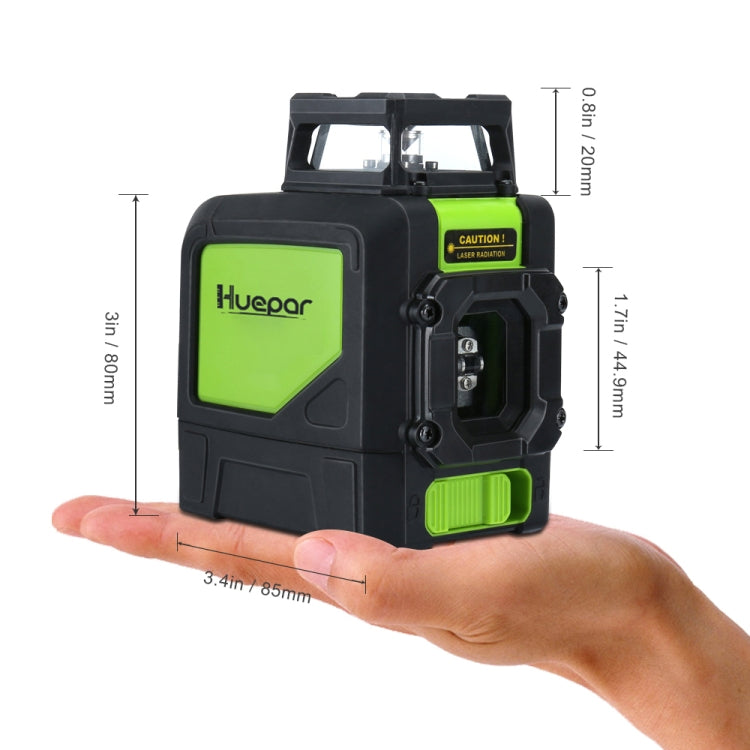 901CG H360 Degrees / V130 Degrees Laser Level Covering Walls and Floors 5 Line Green Beam IP54 Water / Dust proof(Green) - Consumer Electronics by buy2fix | Online Shopping UK | buy2fix