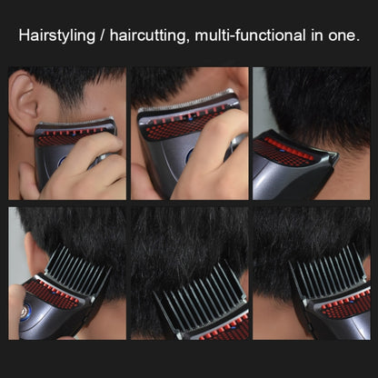 HJ-2018 Men Electric Shaver Fader Self-help Hair Clipper with Wai Cloth + Sponge, Standard Version, CN Plug - Hair Trimmer by buy2fix | Online Shopping UK | buy2fix