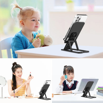 HAWEEL Adjustable Lifting Folding Portable Live Broadcast Desktop Plastic Holder(Black) - Consumer Electronics by HAWEEL | Online Shopping UK | buy2fix