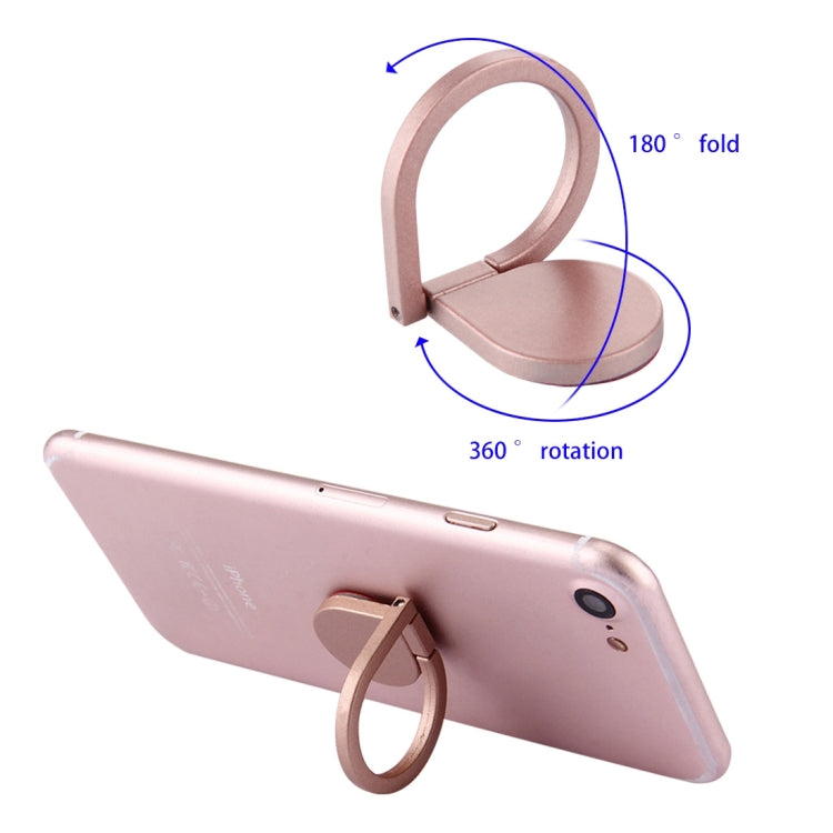 Universal 360 Degree Rotation Drops of water Style Ring Phone Holder Stand(Rose Gold) - Ring Holder by buy2fix | Online Shopping UK | buy2fix