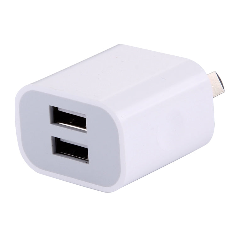 5V 2A High Compatibility 2 USB Ports Charger, AU Plug(White) - Apple Accessories by buy2fix | Online Shopping UK | buy2fix