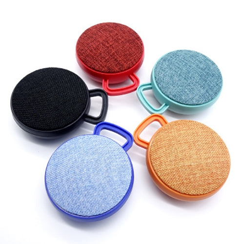 A01L Cloth Texture Round Portable Mini Bluetooth Speaker, Support Hands-free Call & TF Card(Orange) - Mini Speaker by buy2fix | Online Shopping UK | buy2fix