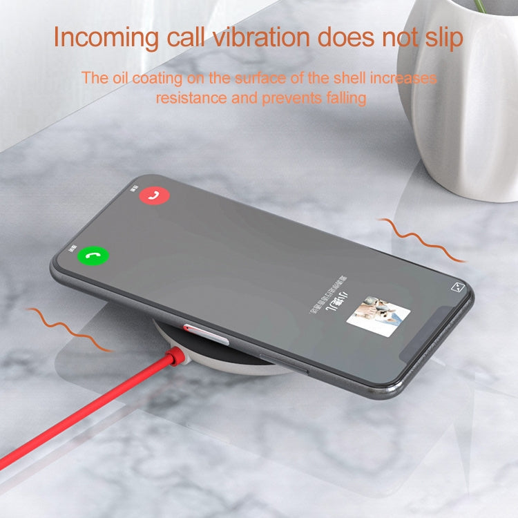 10W Portable Suction Cup Mobile Phone Fast Charging Wireless Charger, Suitable for iPhone 8 / X, Length: 1.5m(White + Black) - Apple Accessories by buy2fix | Online Shopping UK | buy2fix