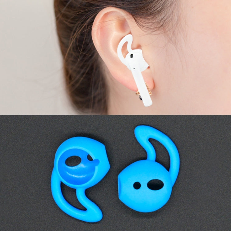 Wireless Bluetooth Earphone Silicone Ear Caps Earpads for Apple AirPods(Blue) - Apple Accessories by buy2fix | Online Shopping UK | buy2fix