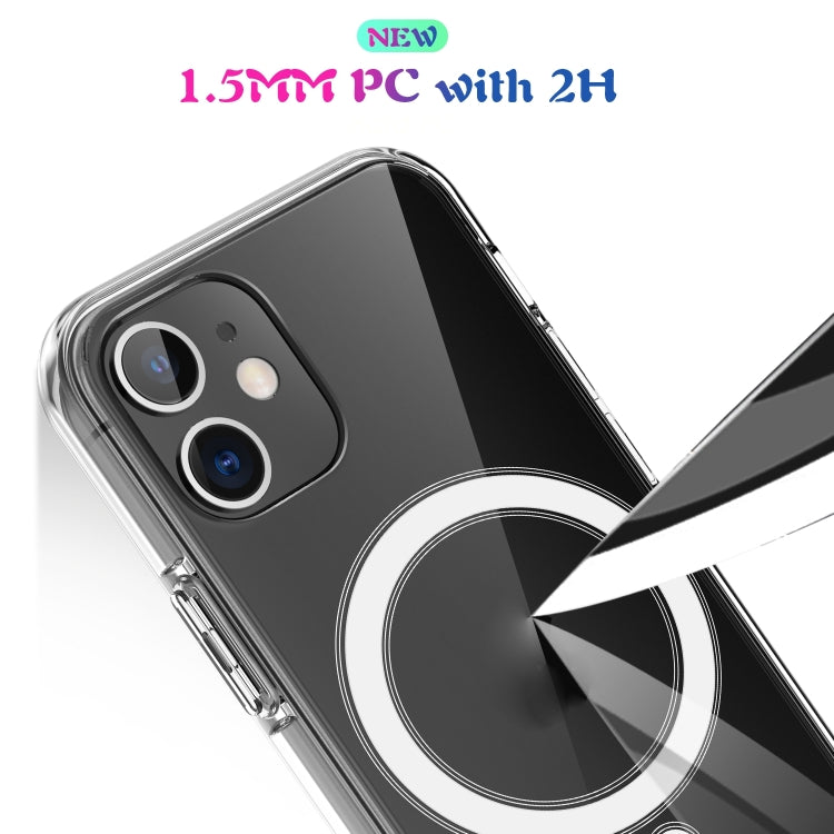 For iPhone 7 Plus / 8  Plus Magsafe Case Simple Magnetic Ring All-inclusive Clear Crystal Acrylic PC +TPU Shockproof Case - More iPhone Cases by buy2fix | Online Shopping UK | buy2fix