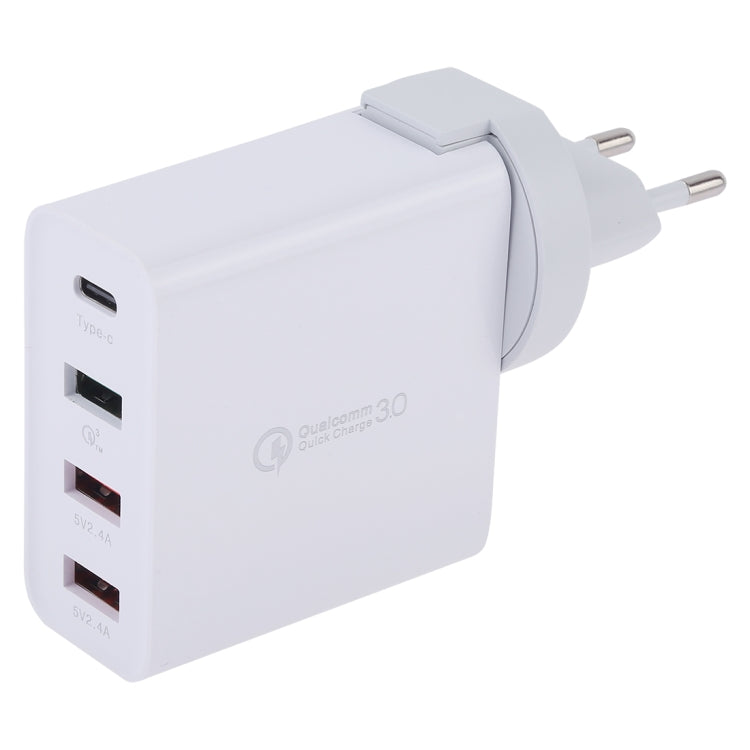 A3P 3A Max Output USB-C / Type-C + QC3.0 + Dual USB 4 Ports Wall Travel Charger, EU Plug - Apple Accessories by buy2fix | Online Shopping UK | buy2fix