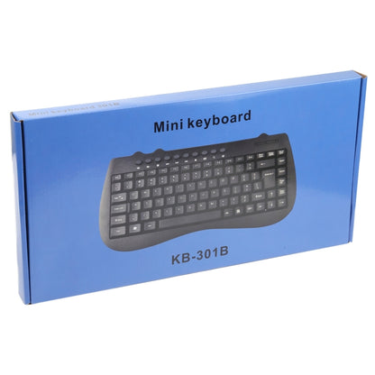 KB-301B Multimedia Notebook Mini Wired Keyboard, Arabic Version (Black) - Wired Keyboard by buy2fix | Online Shopping UK | buy2fix