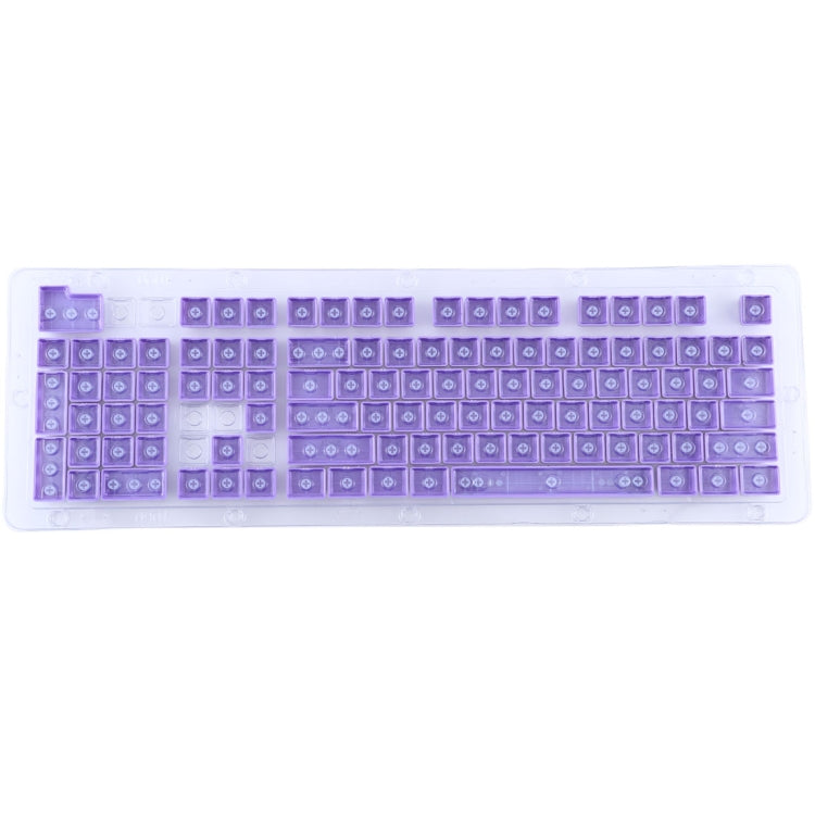 104 Keys Double Shot PBT Backlit Keycaps for Mechanical Keyboard (Purple) - Silicone / Sticker by buy2fix | Online Shopping UK | buy2fix