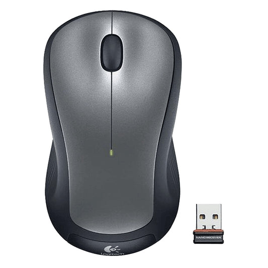 Logitech M320 1000DPI 2.4GHz Ergonomic Wireless Mouse (Black) - Wireless Mice by Logitech | Online Shopping UK | buy2fix