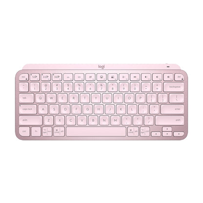 Logitech MX Keys Mini Wireless Bluetooth Ultra-thin Smart Backlit Keyboard (Pink) - Wireless Keyboard by Logitech | Online Shopping UK | buy2fix
