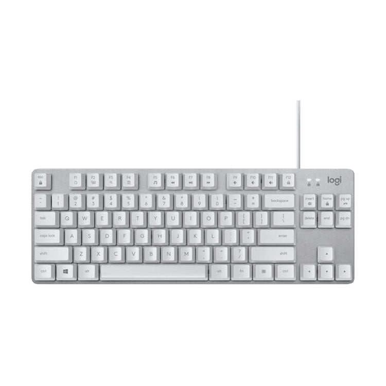 Logitech K835 Mini Mechanical Wired Keyboard, Red Shaft (White) - Wired Keyboard by Logitech | Online Shopping UK | buy2fix