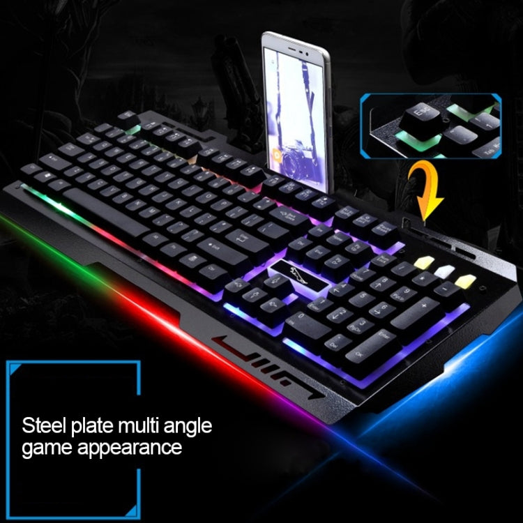 Chasing Leopard G700 USB RGB Backlight Wired Optical Gaming Mouse and Keyboard Set, Keyboard Cable Length: 1.35m, Mouse Cable Length: 1.3m(White) - Wired Keyboard by Chasing Leopard | Online Shopping UK | buy2fix