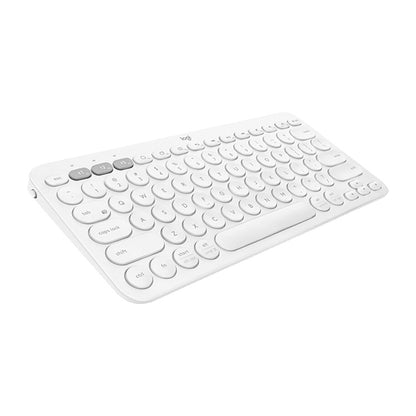 Logitech K380 Portable Multi-Device Wireless Bluetooth Keyboard (White) - Wireless Keyboard by Logitech | Online Shopping UK | buy2fix