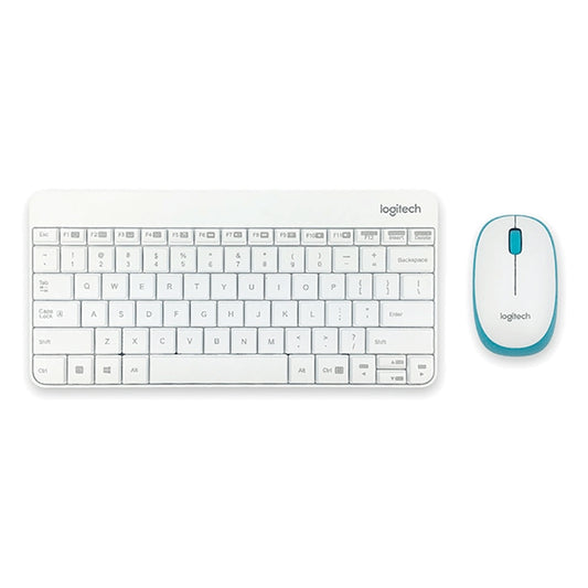 Logitech MK245 Nano Wireless Keyboard Mouse Set (White) - Wireless Keyboard by Logitech | Online Shopping UK | buy2fix