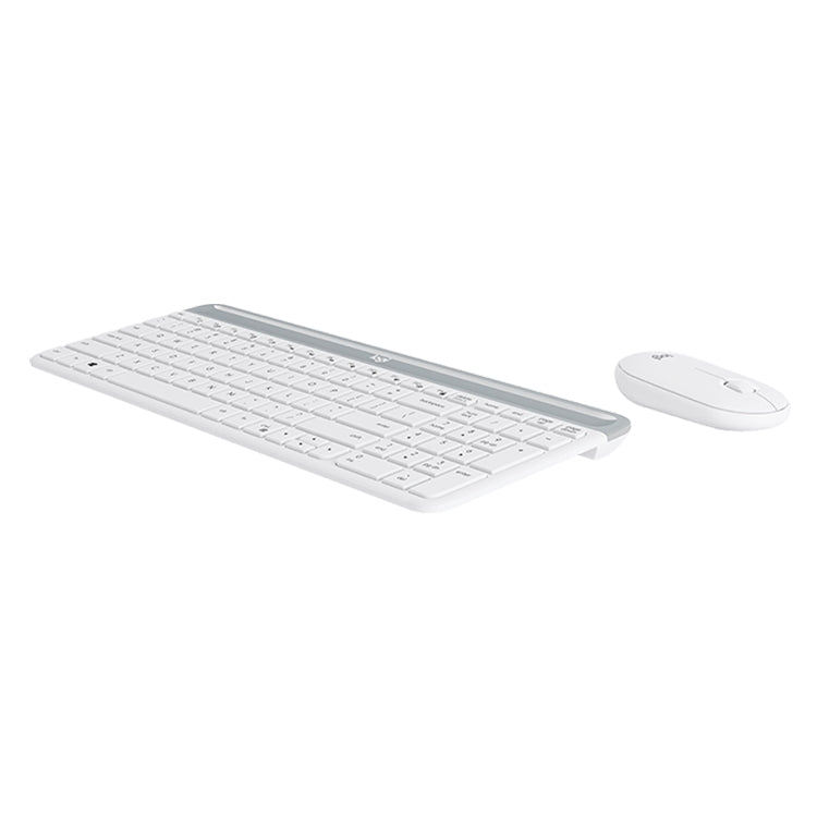 Logitech MK470 Wireless Silence Keyboard Mouse Set (White) - Wireless Keyboard by Logitech | Online Shopping UK | buy2fix