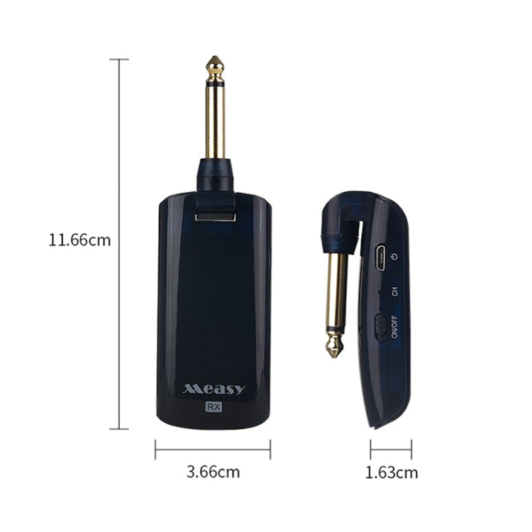 Measy AU688-U 20 Channels Wireless Guitar System Rechargeable Musical Instrument Transmitter Receiver - Microphone Audio Cable & Connector by Measy | Online Shopping UK | buy2fix