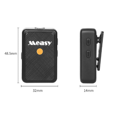 Measy V82 Wireless Recording Lavalier Microphone - Consumer Electronics by Measy | Online Shopping UK | buy2fix