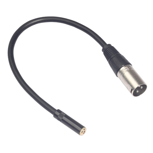 TC227K17-03 3.5mm Female to XLR Male Audio Cable, Length: 0.3m - Consumer Electronics by buy2fix | Online Shopping UK | buy2fix