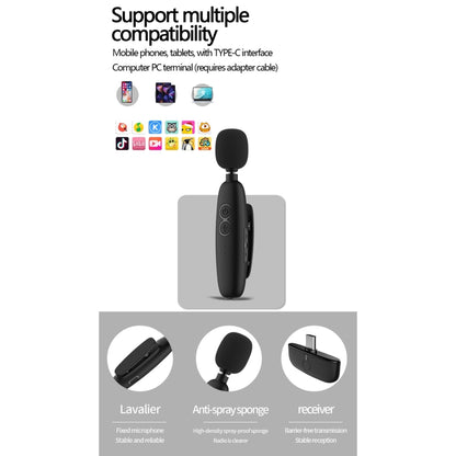 B56 Lavalier Design Bluetooth 5.0 Wireless Microphone - Consumer Electronics by buy2fix | Online Shopping UK | buy2fix