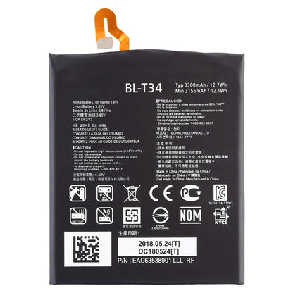 3300mAh BL-T34 for LG V30 Li-Polymer Battery - For LG by buy2fix | Online Shopping UK | buy2fix