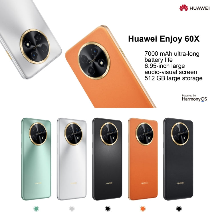 Huawei Enjoy 60X 256GB STG-AL00, China Version, Dual Back Cameras, Side Fingerprint Identification, 7000mAh Battery, 6.95 inch HarmonyOS 3.0 Qualcomm Snapdragon 680 Octa Core 2.4GHz, Network: 4G, OTG, NFC, Not Support Google Play(Emerald) - Huawei Mate & P by Huawei | Online Shopping UK | buy2fix