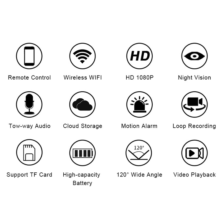 WD9 1080P WiFi Network Remote Monitoring Camera, Support Motion Detection / Infrared Night Vision / Two-way Voice Intercom - Security by buy2fix | Online Shopping UK | buy2fix