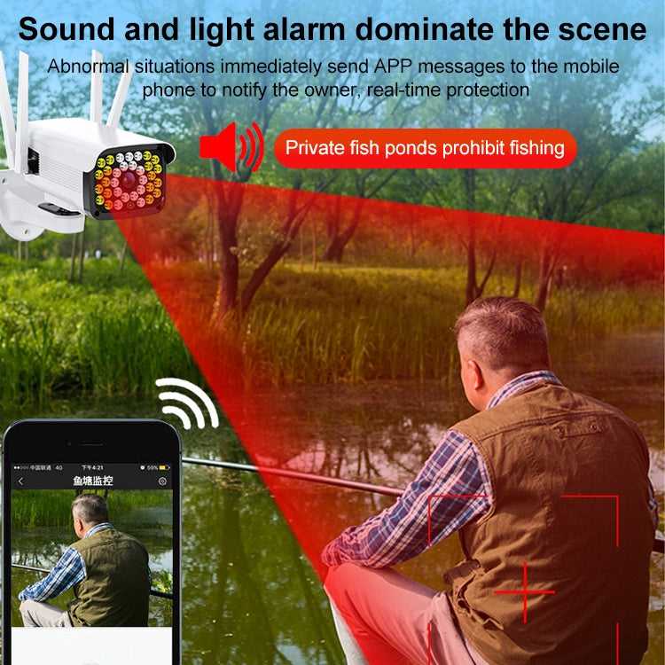 Difang DF-36Q Outdoor HD Surveillance IP Camera, Support Voice Intercom & Night Vision & Human Figure Detection & TF Card, WiFi + HD PTZ Rotation, AU Plug - Security by Difang | Online Shopping UK | buy2fix