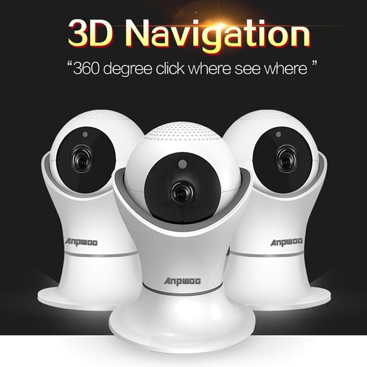 Anpwoo Hercules GM8135+SC2145 1080P HD WiFi IP Camera, Support Motion Detection & Infrared Night Vision & TF Card(Max 128GB)(White) - Security by Anpwoo | Online Shopping UK | buy2fix