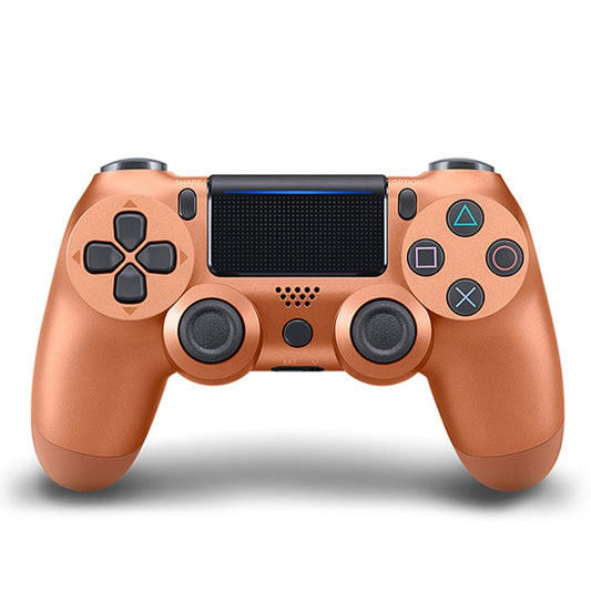 For PS4 Wireless Bluetooth Game Controller Gamepad with Light, US Version(Bronze) - Gamepads by buy2fix | Online Shopping UK | buy2fix