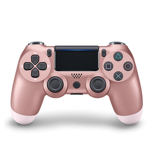 For PS4 Wireless Bluetooth Game Controller Gamepad with Light, EU Version(Rose Gold) - Gamepads by buy2fix | Online Shopping UK | buy2fix