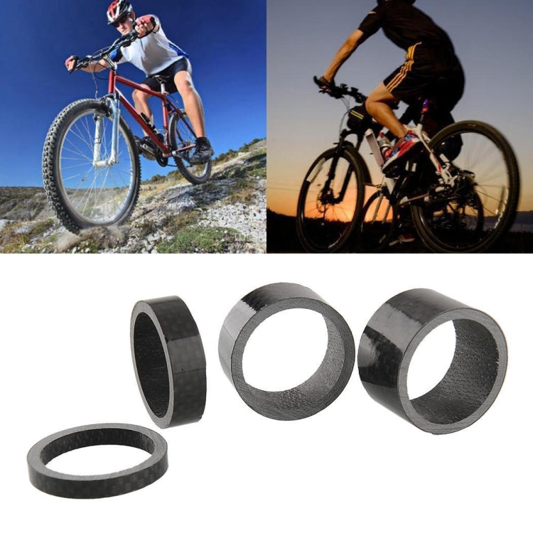 Bicycle Front Fork Headset Carbon Fiber Gasket Stem Wrist Backing Ring 3K Carbon Fiber 5 / 10 / 15 / 20mm - Outdoor & Sports by buy2fix | Online Shopping UK | buy2fix