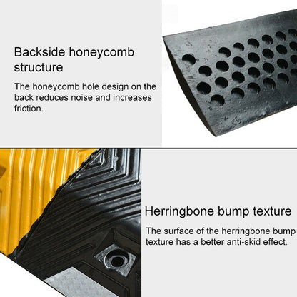 Herringbone Rubber Speed Bump, Size: 100x35x5cm - Speed Bumps by buy2fix | Online Shopping UK | buy2fix
