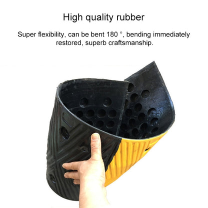 Wavy Rubber Speed Bump, Size: 100x38x5cm - Speed Bumps by buy2fix | Online Shopping UK | buy2fix