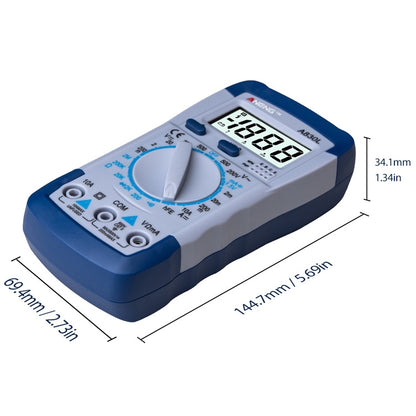 ANENG A830L Handheld Multimeter Household Electrical Instrument(White Grey) - Current & Voltage Tester by ANENG | Online Shopping UK | buy2fix