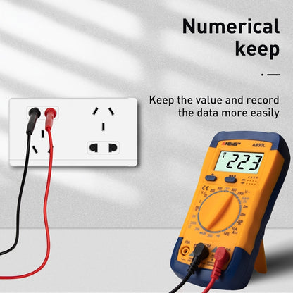 ANENG A830L Handheld Multimeter Household Electrical Instrument(Blue Grey) - Consumer Electronics by ANENG | Online Shopping UK | buy2fix