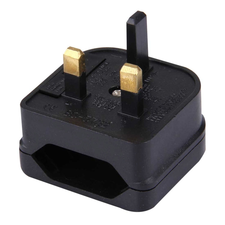 BS-5732 Portable EU Plug to UK Plug Adapter Power Socket Travel Converter with Fuse - Consumer Electronics by buy2fix | Online Shopping UK | buy2fix